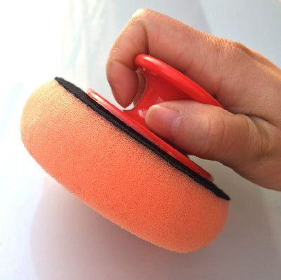 Sponge Handle Round Polishing Sponge Cleaning - petominea
